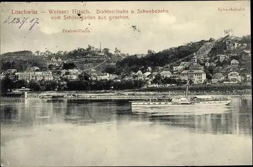 Ak Dresden Loschwitz, schöne Detailansicht