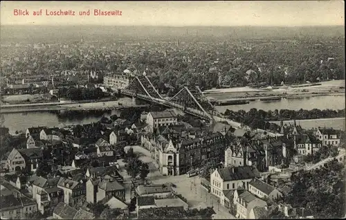 Ak Dresden Loschwitz, schöne Detailansicht