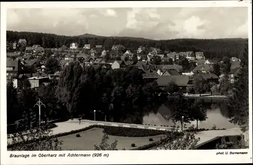 Ak Braunlage im Oberharz, Totalansicht vom Ort, Achtermann