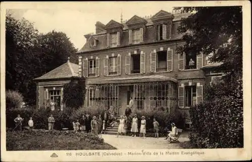 Ak Houlgate Calvados, Marine Villa de la Maison Evangélique