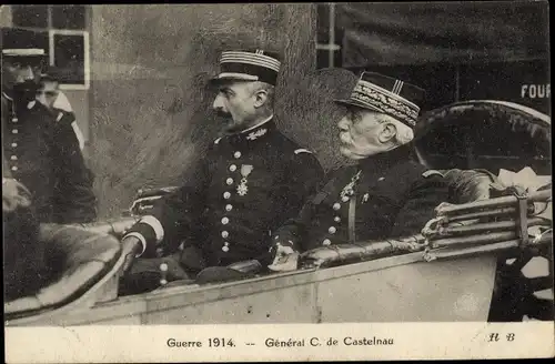 Ak Général C. de Castelnau, Guerre 1914