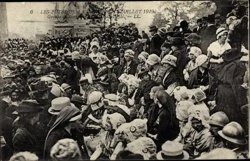 Ak Paris, Les Fêtes de la Victoire, 14 Juillet 1919, Groupe de Lorraine