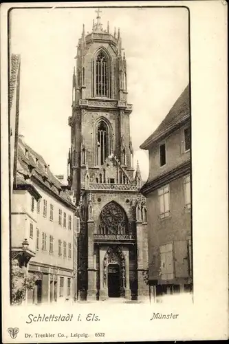 Ak Sélestat Schlettstadt Elsass Bas Rhin, Münster