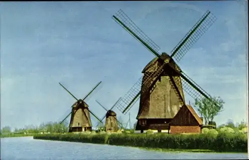 Ak Hollandse Molens, Holländische Mühlen, Windmühlen
