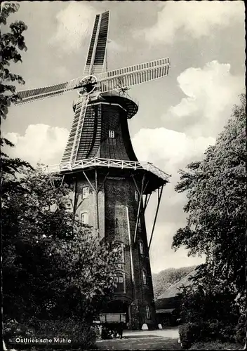 Ak Hage in Ostfriesland, Ostfriesische Mühle, Windmühle, Gehöft