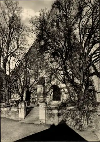 Ak Schwaigern in Baden Württemberg, Stadtkirche, Frontalansicht, Eingang