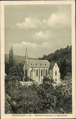 Ak Geisenheim am Rhein Hessen, Wallfahrts Kapelle in Mariental, Gesamtansicht