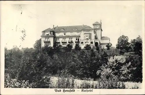 Ak Bad Hersfeld in Hessen, Blick auf das Kurhotel