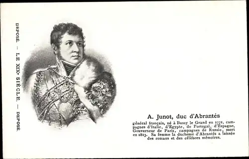 Künstler Ak A. Junot, Duc d'Abrantés, Général francais