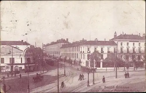 Ak Saint Etienne Loire, Lycée Avenue Président Faure