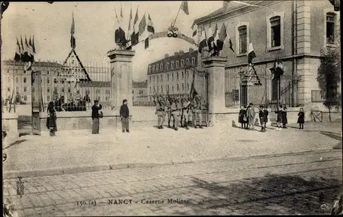 Ak Nancy Meurthe et Moselle Lothringen, Caserne Molitor, Entrée