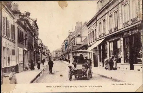 Ak Romilly sur Seine Aube, Rue de la Boule d'Or