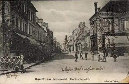 Ak Romilly sur Seine Aube, Rue de la Boule d'Or