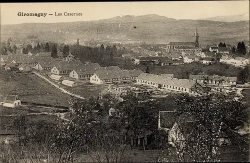 Ak Giromagny Territoire de Belfort, Les Casernes