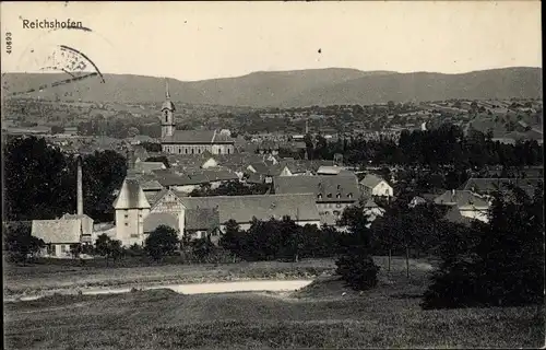 Ak Reichshoffen Reichshofen Elsass Bas Rhin, Totalansicht vom Ort