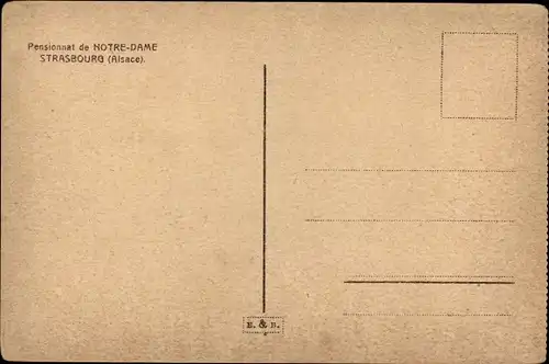 Ak Strasbourg Straßburg Elsass Bas Rhin, Pensionnat de Notre Dame, Le Bosquet