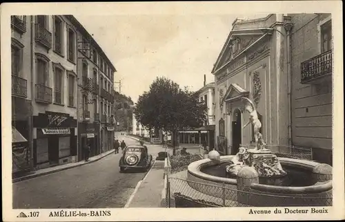 Ak Amélie les Bains Palalda Pyrénées Orientales, Avenue du Docteur Bouix