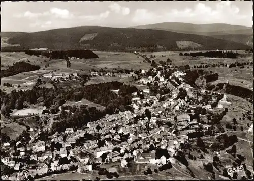 Ak St. Andreasberg Braunlage im Harz, Fliegeraufnahme vom Ort