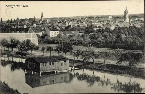 Ak Sangerhausen in Sachsen Anhalt, Gesamtansicht der Stadt, Rodewald