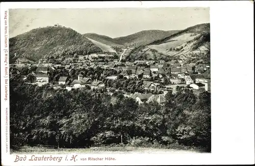 Ak Bad Lauterberg im Harz, Blick von Ritscher Höhe