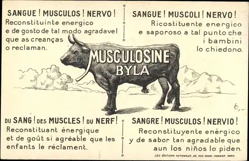 Künstler Ak Fonseca, Musculosine Byla Reklame, Hongrie, Ungare