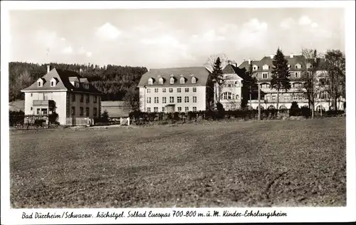 Ak Bad Dürrheim Baden Württemberg, Blick zum Kindererholungsheim