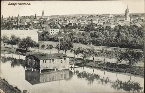 Ak Sangerhausen in Sachsen Anhalt, Gesamtansicht vom Ort