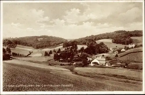 Ak Obercarthausen Halver im Märkischen Kreis, Panorama vom Ort