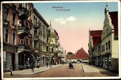 Ak Tschernjachowsk Insterburg Ostpreußen, Hindenburgstraße