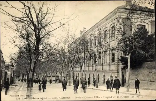 Ak Cahors Lot, Lycée des Jeunes Filles, Hôpital no 10