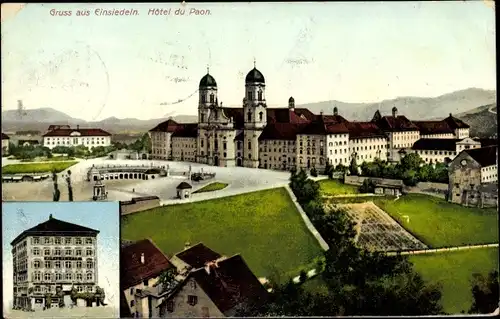 Ak Einsiedeln Kt. Schwyz Schweiz, Hotel du Paon