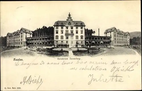 Ak Saales Saal Elsass Bas Rhin, Sanatorium Tannenberg