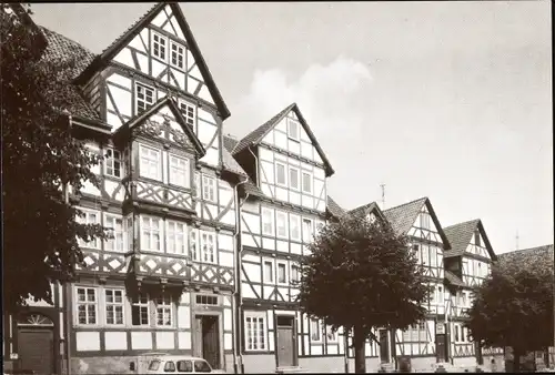 Ak Bad Sooden Allendorf in Hessen, Fachwerkhäuser in der Kirchstraße