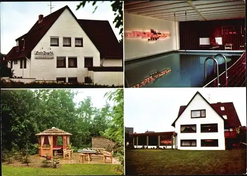 Ak Timmendorfer Strand in Ostholstein, Haus Ingrid, Pavillon, Schwimmbad, Inh. I. Grabowski