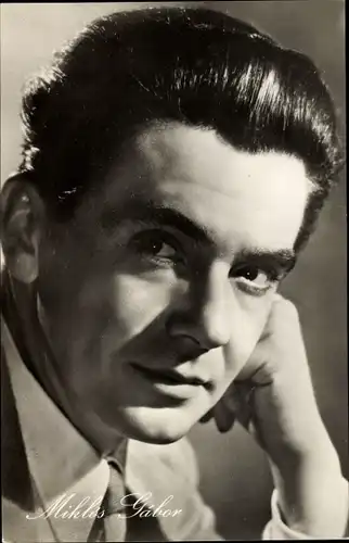 Ak Schauspieler Miklos Gabor, Portrait, Budapester Frühling