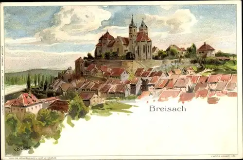 Künstler Litho Biese, C., Breisach am Oberrhein, Kirche