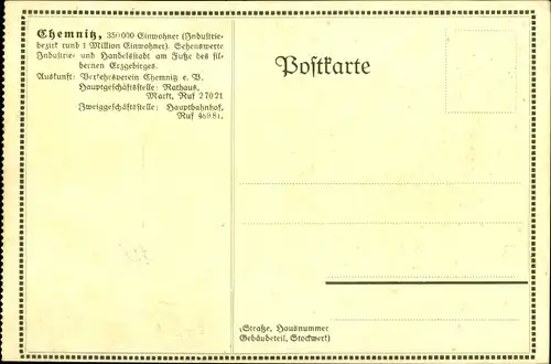 Ak Chemnitz Sachsen, Staatliche Akademie für Technik, 100jh Feier 1936