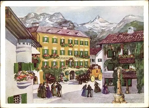 Künstler Ak Lofer in Salzburg, Gasthof Bräu