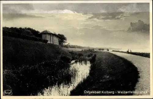 Ak Kołobrzeg Kolberg Pommern, Waldenfelsschanze