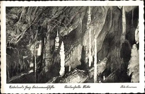 Ak Rübeland Oberharz am Brocken, Baumannshöhle, Säulenhalle