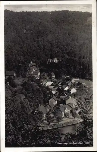 Ak Treseburg Thale im Harz, Totalansicht vom Ort