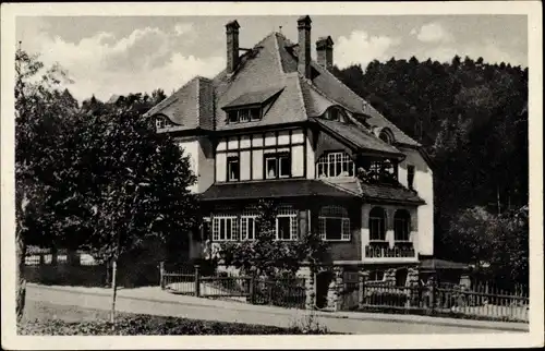 Ak Oybin in Sachsen, Hotel Rodelbahn, Außenansicht