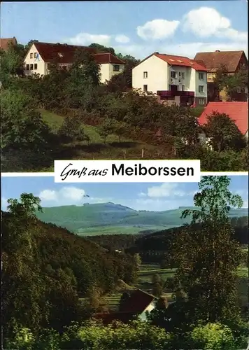Ak Meiborssen Vahlbruch in Niedersachsen, Boeckler Hotel Pension, Wohnhäuser, Panorama vom Tal