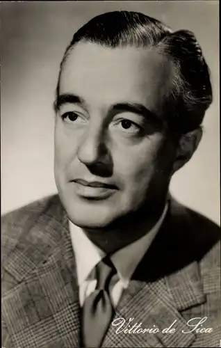 Ak Schauspieler Vittorio de Sica, Portrait