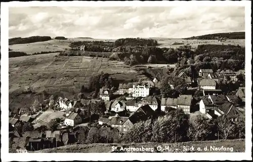 Ak St. Andreasberg Braunlage im Harz, Totalansicht vom Ort, Blick auf den Neufang