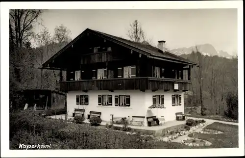 Ak Berchtesgaden in Oberbayern, Kayerhäusl, Außenansicht