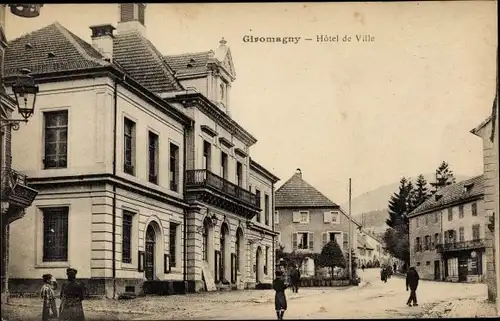 Ak Giromagny Territoire de Belfort, Hôtel de Ville