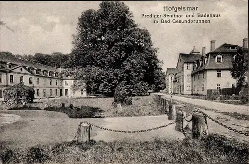 Ak Hofgeismar in Nordhessen, Prediger Seminar, Badehaus