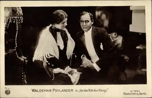 Ak Schauspieler Waldemar Psylander in Um das Bild des Königs, Filmszene, Photochemie K 1943