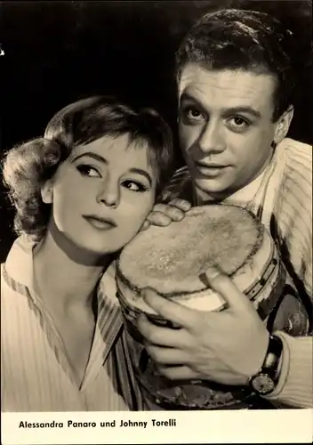 Ak Schauspieler Alessandra Panaro und Johnny Torelli, Portrait